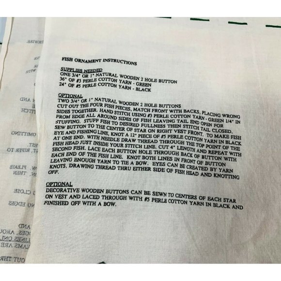 Northern Woods Vest Fabric Panel Sewing Pattern New Cut & Sew One Size Barn Farm - Picture 10 of 11